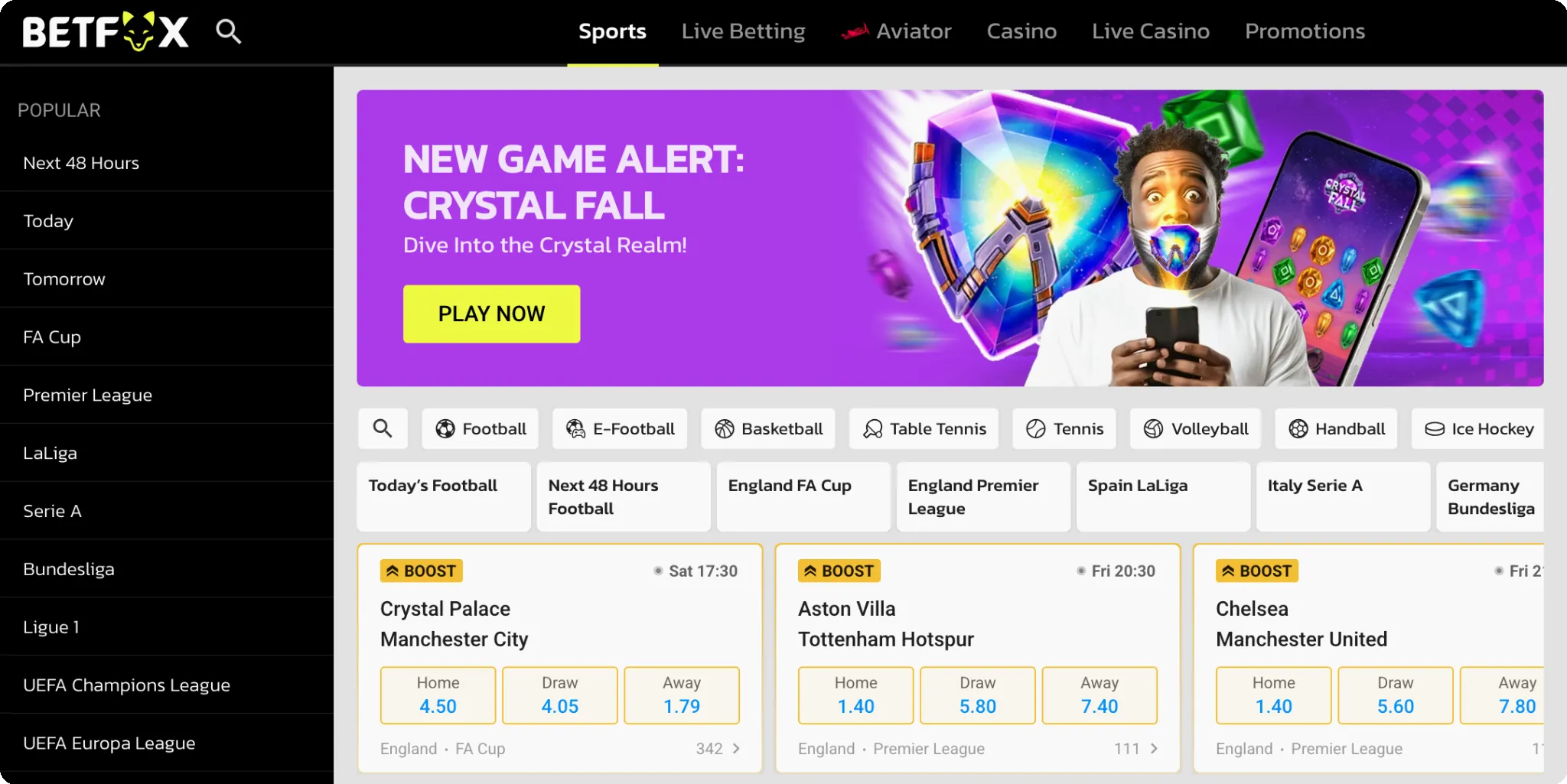 BetFox Casino Ghana Website Interface