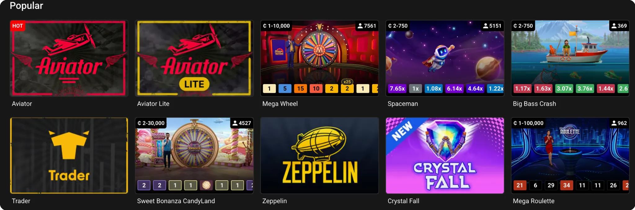 Popular Live Betting and Crash Games at BetFox Casino Ghana