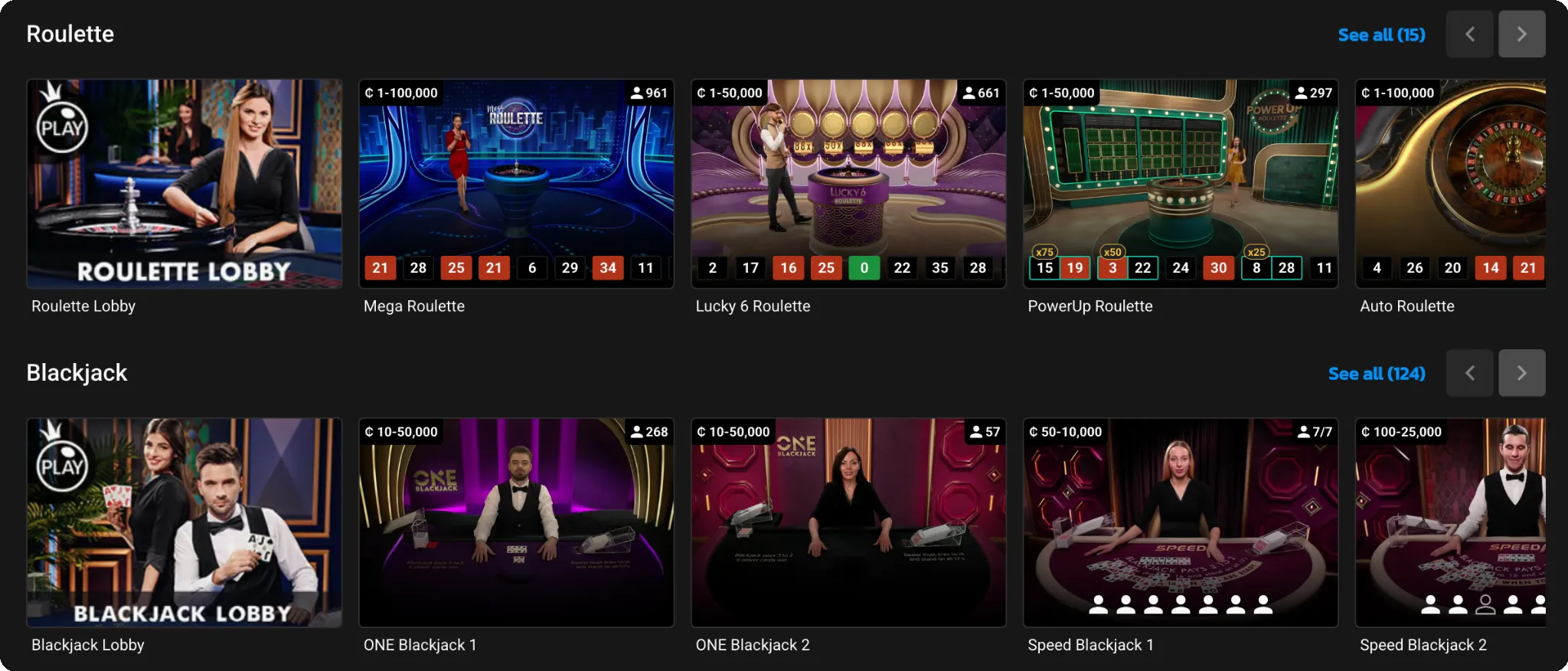 Roulette and Blackjack Games at BetFox Casino Ghana